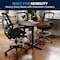Flash Furniture Mesh Drafting Chair, Padded Arms, Black Mesh/Black Frame BL-LB-8801X-D-BLK-GG - alternate 4